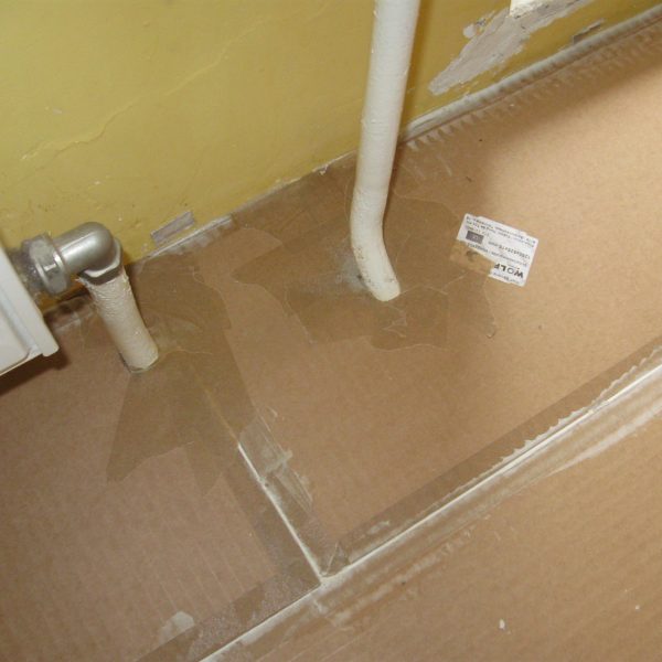 Detail odhlučnenej podlahy