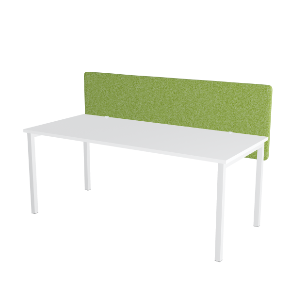 zelená protihluková stena na stole na bielom pozadí