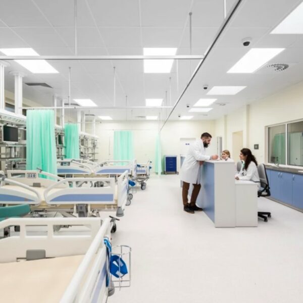 nemocničný priestor s panelmi Hygiene Advance A