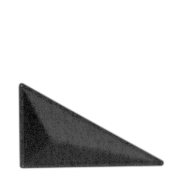 Akustický absorbér v tvare pravouhlého trojuholníku