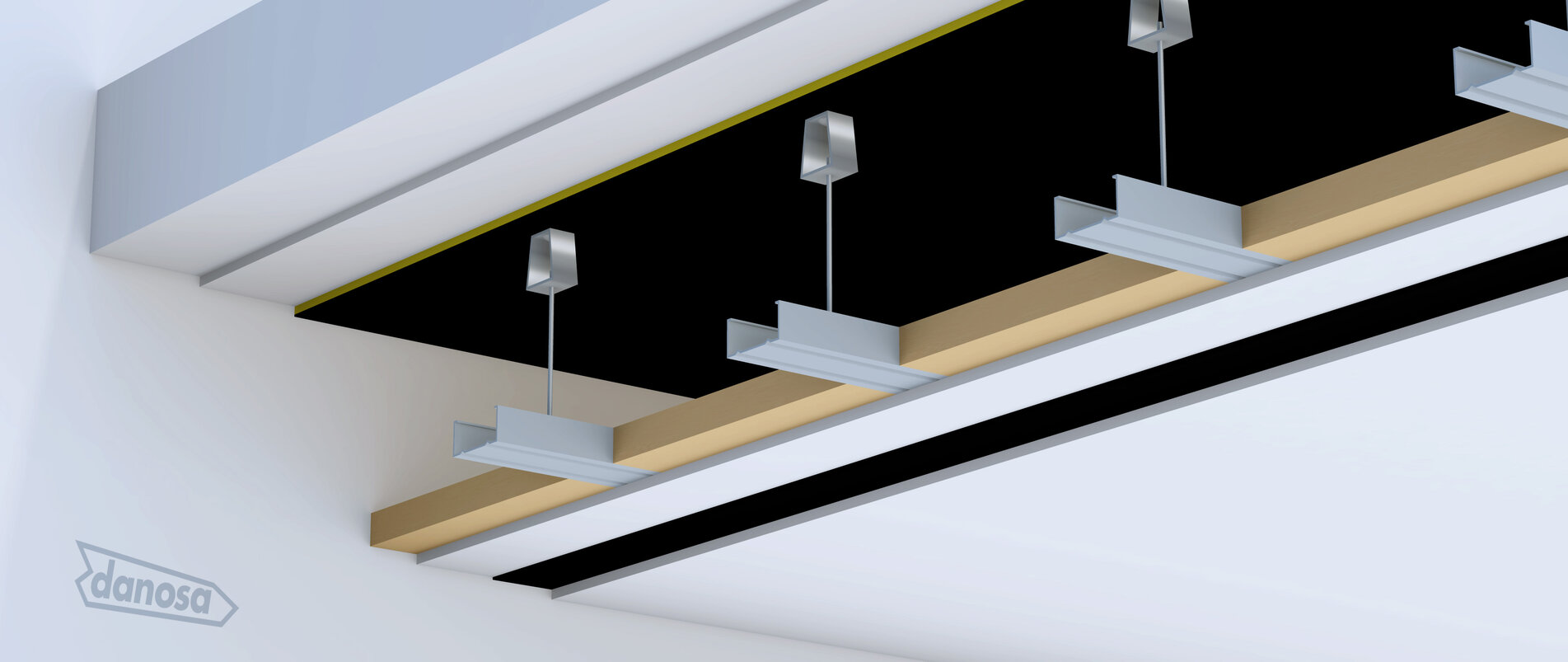 DANOSA ACUSTIDAN Stropná konštrukcia